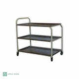 Stainless Steel Three Tier Tea Trolley