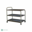 Stainless Steel Three Tier Tea Trolley [Office Stock]