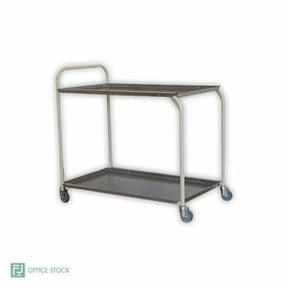 Stainless Steel Two Tier Tea Trolley