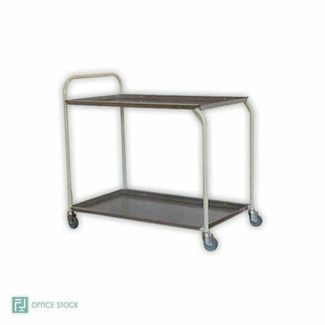 Stainless Steel Two Tier Tea Trolley