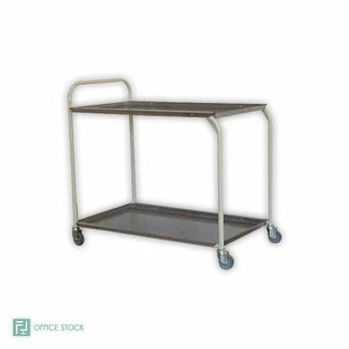 Stainless Steel Two Tier Tea Trolley | Office Accessories | Office Stock