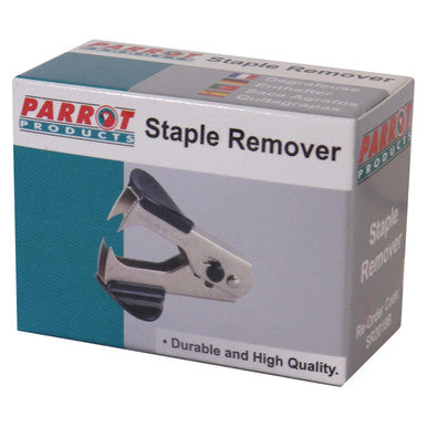 Staple Remover (Black) SR2018B, Product Packaging Featuring a Close-Up Image of the Black Staple Remover with Ergonomic Grip and Durable Construction.