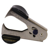 Staple Remover (Black) SR2018B, Metal Staple Removal Tool with Black Rubber Grips for Easy Staple Removal.