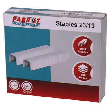 Staples (Staple Size: 23 / 13 - Box of 1000 - 100 Pages)