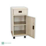 Steel Bedside - Top, Drawer, Castors | Uncategorized | Office Stock