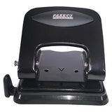 Steel Hole Punch (30 Sheets - Black), Durable and Compact Office Punch Tool for Easily Creating Holes in Sheets of Paper.