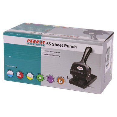 Steel Hole Punch (65 Sheets – Black)