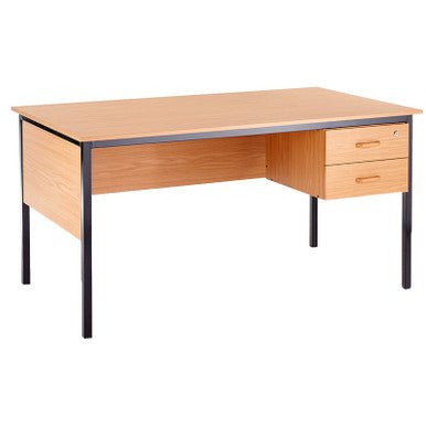 Teacher Desk in Melawood with One, Two or Three Drawer