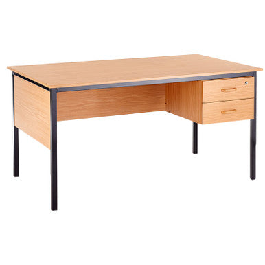 Teacher Desk in Melawood with One, Two or Three Drawer