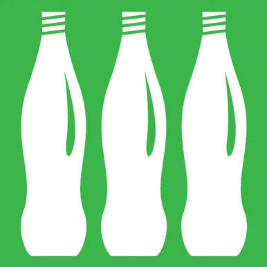 Three-Way Recycling Bin Sticker Top and Front | Office Accessories | Office Stock