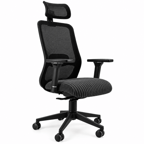 Tide Black on Black Mesh High-Back Office Chair