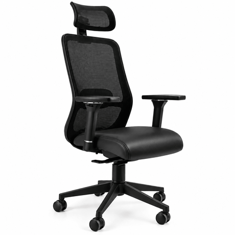 Tide Black on Black Mesh High-Back Office Chair