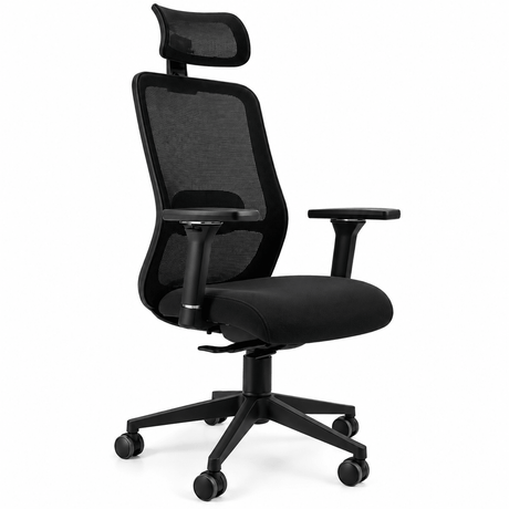 Tide Black on Black Mesh High-Back Office Chair