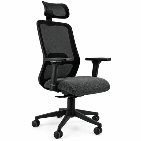 Tide Black on Black Mesh High-Back Office Chair