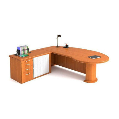 Titan Executive Office Desk — Veneer Wood