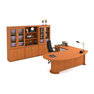 Titan Executive Office Desk — Veneer Wood