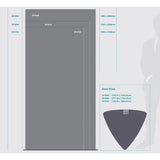 Triangular Tower Sign Frame (1100 × 2200mm)
