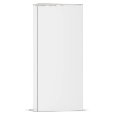 Triangular Tower Sign Frame (1200 x 2400 mm) SF4956, a White Freestanding Sign Frame with a Triangular Top Design and Smooth, Clean Surface.