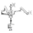 Triple Monitor Clamp Bracket with Gas Spring Arm