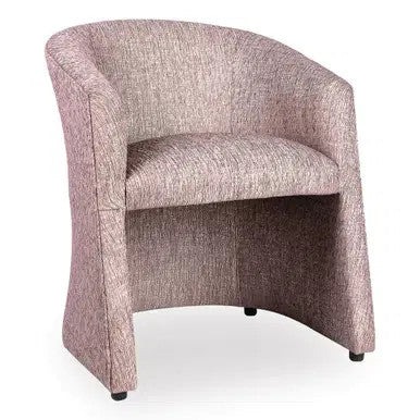 Tristan Tub Chair by Office Stock South Africa, Upholstered in Textured Fabric, Curved Backrest