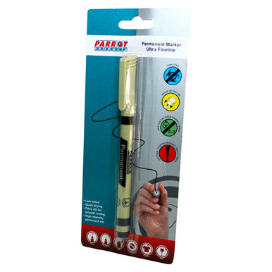 Permanent Marker Ultra Fine Line (Black - Carded)