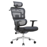 Up Ergo High-back Office Chair, Ergonomic Black Mesh Office Chair with Adjustable Headrest, Lumbar Support, and Swivel Base with Wheels.