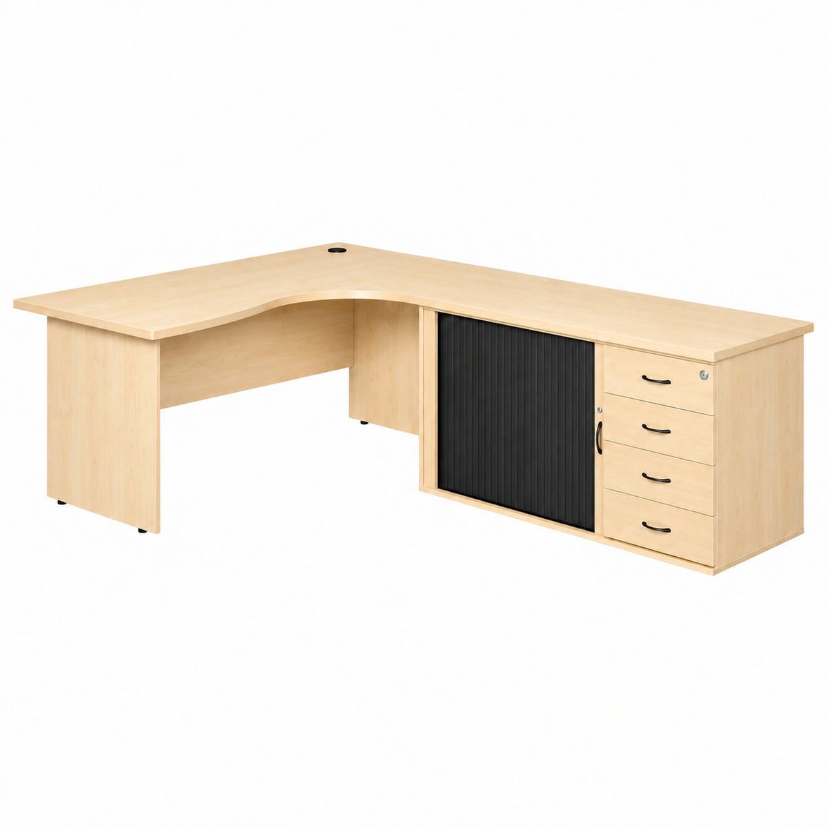 Pulse Cluster Desk with Right-hand Side Pedenza