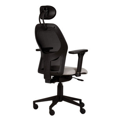 Venus Mesh High-back Office Chair, Ergonomic Office Chair with Black Mesh Backrest and Adjustable Headrest and Armrests.
