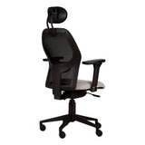 Venus Mesh High-back Office Chair, Ergonomic Office Chair with Black Mesh Backrest and Adjustable Headrest and Armrests.