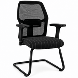 Venus Mesh Visitor Office Chair – Bonded Leather - (Monotone Colour)