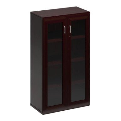 Volante Glass Hinge Door Stationary Cabinet