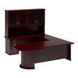 Volante Managerial Office Desk with Four Glass Door Top Unit with Pedestal