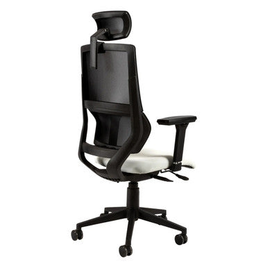 Wave Mesh High-back Office Chair Sac-HCH-Wav, Ergonomic Office Chair with a High Mesh Backrest, Adjustable Headrest, and Cushioned Seat, Designed for Comfort and Support in the Workplace.