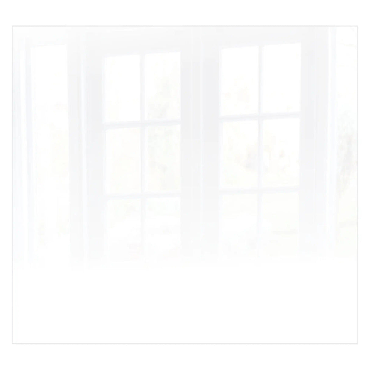 Decorative Glass Wall Tile (598 X 650 X 6mm) White RAL9010