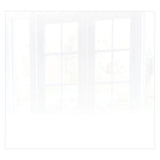 Decorative Glass Wall Tile (598 X 650 X 6mm) White RAL9010