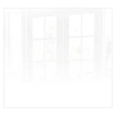 Decorative Glass Wall Tile (598 x 650 X 6mm) White RAL9010
