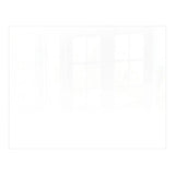 Decorative Glass Wall Tile (898 x 700 X 6mm) White RAL9010
