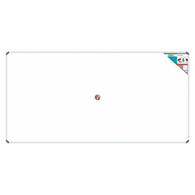 Whiteboard 1800 x 1200 mm (Magnetic) BD0968, a Large Magnetic Whiteboard with a Sleek White Surface and Aluminium Frame for Offices and Classrooms.