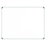 Whiteboard 600 x 450 mm (Magnetic) BD0920, a Large Magnetic Whiteboard with a Sleek White Writing Surface and Aluminium Frame.