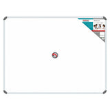Whiteboard 600 x 450 mm (Magnetic) BD0920, Large Rectangular Whiteboard with a Magnetic Surface and Aluminium Frame for Efficient Writing and Display.