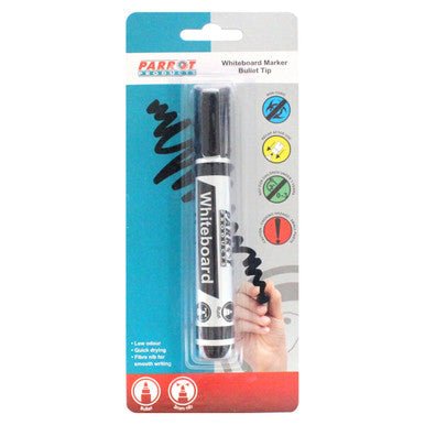 Whiteboard Marker (Bullet Tip – Carded – Black)