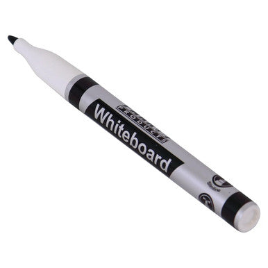 Whiteboard Markers, 10 Black Slimline Tip Markers for Whiteboards, Model PW2001B.