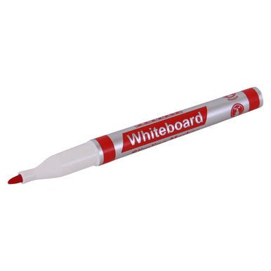 Whiteboard Markers (10 Markers – Slimline Tip – Red)