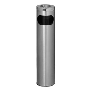 Wide Ashtray Litter Pillar with Cut Out