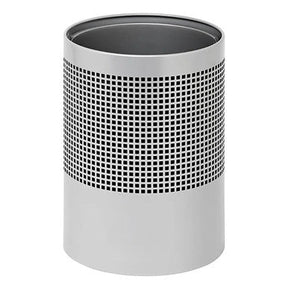 Wide Litter Bin No Lid Square Punch - Office Stock Group