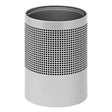 Wide Litter Bin No Lid Square Punch
