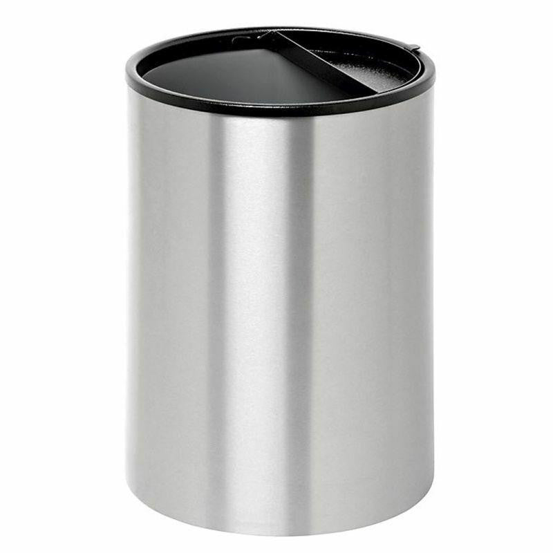 Wide Litter Bin Solid Half Moon Lid Litter Bins [Office Stock]