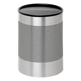 Wide Litter Bin with Black Swivel Funnel Top Solid – STAINLESS STEEL