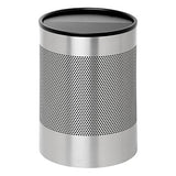 Wide Litter Bin with Black Swivel Funnel Top Solid