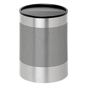 Wide Litter Bin with Black Swivel Funnel Top Solid